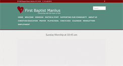 Desktop Screenshot of firstbaptist-manlius.org