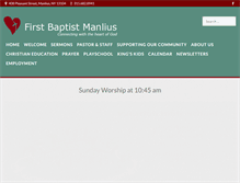 Tablet Screenshot of firstbaptist-manlius.org